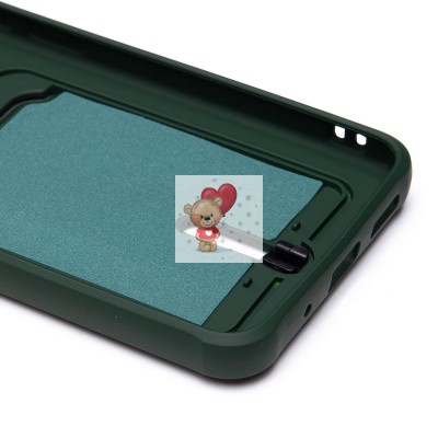 Чехол-накладка для Xiaomi Redmi 12C (темно-зеленый) - SC304 с картхолдером Чехол-накладка для Xiaomi Redmi 12C (темно-зеленый) - SC304 с картхолдером