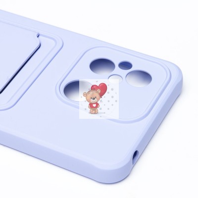 Чехол-накладка для Xiaomi Redmi 12C (темно-фиолетовый) - SC304 с картхолдером