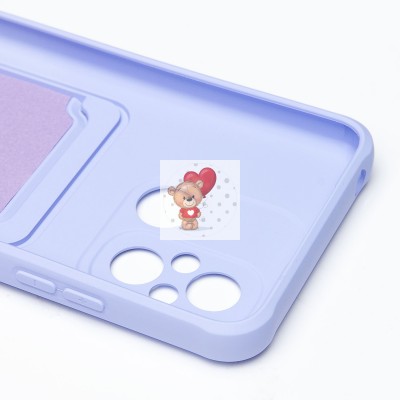 Чехол-накладка для Xiaomi Redmi 12C (темно-фиолетовый) - SC304 с картхолдером