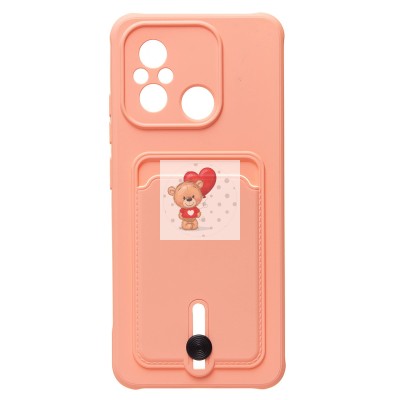 Чехол-накладка для Xiaomi Redmi 12C (светло-розовый) - SC304 с картхолдером Чехол-накладка для Xiaomi Redmi 12C (светло-розовый) - SC304 с картхолдером