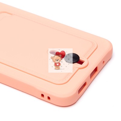 Чехол-накладка для Xiaomi Redmi 12C (светло-розовый) - SC304 с картхолдером