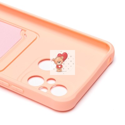 Чехол-накладка для Xiaomi Redmi 12C (светло-розовый) - SC304 с картхолдером