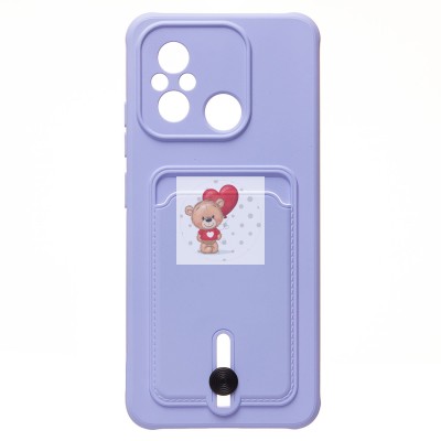 Чехол-накладка для Xiaomi Redmi 12C (светло-фиолетовый) - SC304 с картхолдером Чехол-накладка для Xiaomi Redmi 12C (светло-фиолетовый) - SC304 с картхолдером