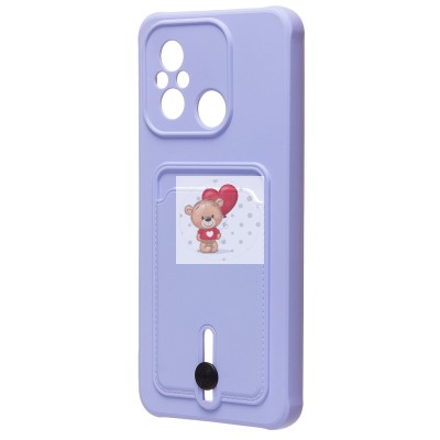 Чехол-накладка для Xiaomi Redmi 12C (светло-фиолетовый) - SC304 с картхолдером