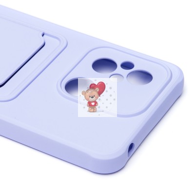 Чехол-накладка для Xiaomi Redmi 12C (светло-фиолетовый) - SC304 с картхолдером