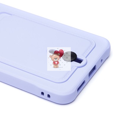 Чехол-накладка для Xiaomi Redmi 12C (светло-фиолетовый) - SC304 с картхолдером