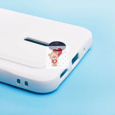 Чехол-накладка для Xiaomi Redmi 12C (белый) - SC304 с картхолдером