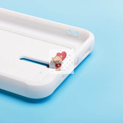 Чехол-накладка для Xiaomi Redmi 12C (белый) - SC304 с картхолдером