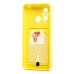 Чехол-накладка для Xiaomi Redmi 12C (желтый) - SC304 с картхолдером