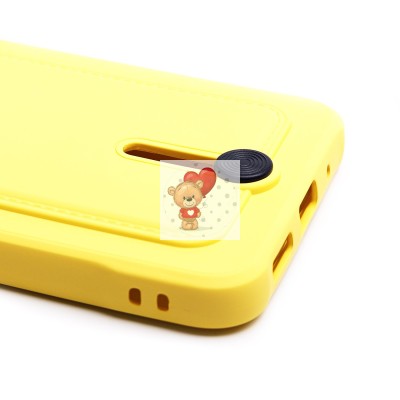 Чехол-накладка для Xiaomi Redmi 12C (желтый) - SC304 с картхолдером