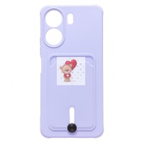 Чехол-накладка для Xiaomi Poco C65 (светло-фиолетовый) - SC304 с картхолдером Чехол-накладка для Xiaomi Poco C65 (светло-фиолетовый) - SC304 с картхолдером