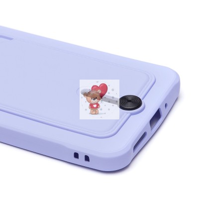 Чехол-накладка для Xiaomi Poco C65 (светло-фиолетовый) - SC304 с картхолдером