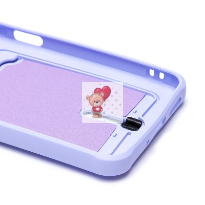 Чехол-накладка для Xiaomi Poco C65 (светло-фиолетовый) - SC304 с картхолдером