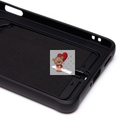 Чехол-накладка для Xiaomi Poco X5 Pro (черный) - SC304 с картхолдером Чехол-накладка для Xiaomi Poco X5 Pro (черный) - SC304 с картхолдером