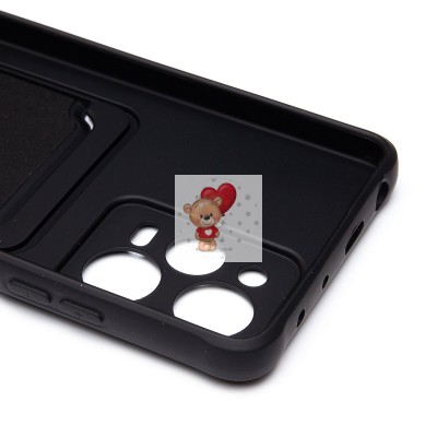 Чехол-накладка для Xiaomi Poco X5 Pro (черный) - SC304 с картхолдером Чехол-накладка для Xiaomi Poco X5 Pro (черный) - SC304 с картхолдером