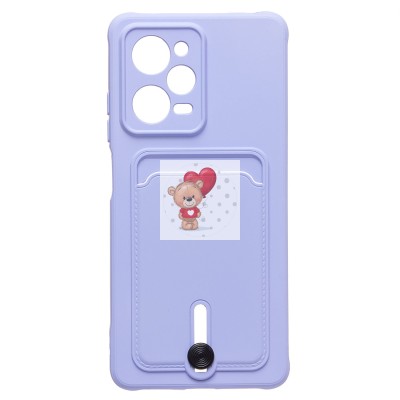 Чехол-накладка для Xiaomi Poco X5 Pro (светло-фиолетовый) - SC304 с картхолдером Чехол-накладка для Xiaomi Poco X5 Pro (светло-фиолетовый) - SC304 с картхолдером