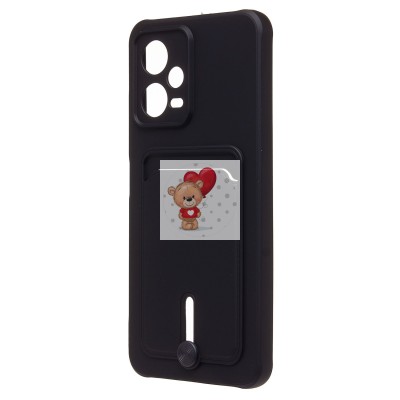 Чехол-накладка для Xiaomi Poco X5 (черный) - SC304 с картхолдером Чехол-накладка для Xiaomi Poco X5 (черный) - SC304 с картхолдером