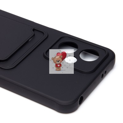 Чехол-накладка для Xiaomi Poco X5 (черный) - SC304 с картхолдером Чехол-накладка для Xiaomi Poco X5 (черный) - SC304 с картхолдером