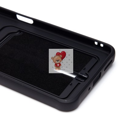 Чехол-накладка для Xiaomi Poco X5 (черный) - SC304 с картхолдером Чехол-накладка для Xiaomi Poco X5 (черный) - SC304 с картхолдером