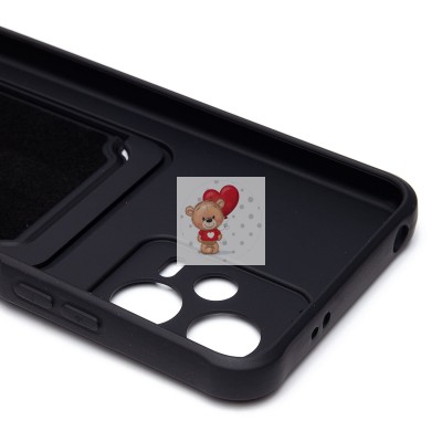 Чехол-накладка для Xiaomi Poco X5 (черный) - SC304 с картхолдером Чехол-накладка для Xiaomi Poco X5 (черный) - SC304 с картхолдером