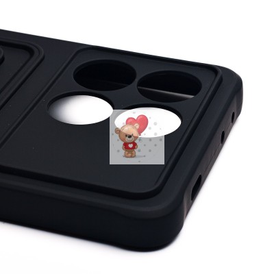 Чехол-накладка для Xiaomi Poco X6 Pro 5G (черный) - SC304 с картхолдером