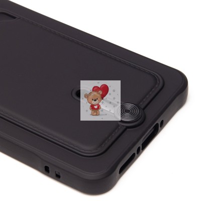 Чехол-накладка для Xiaomi Poco X7 Pro (черный) - SC304 с картхолдером