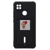 Чехол-накладка для Xiaomi Redmi 10A (черный) - SC304 с картхолдером