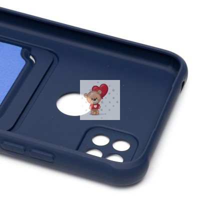 Чехол-накладка для Xiaomi Redmi 10A (темно-синий) - SC304 с картхолдером Чехол-накладка для Xiaomi Redmi 10A (темно-синий) - SC304 с картхолдером