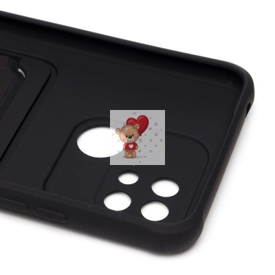 Чехол-накладка для Xiaomi Redmi 10C (черный) - SC304 с картхолдером Чехол-накладка для Xiaomi Redmi 10C (черный) - SC304 с картхолдером