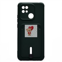 Чехол-накладка для Xiaomi Redmi 10C (темно-зеленый) - SC304 с картхолдером Чехол-накладка для Xiaomi Redmi 10C (темно-зеленый) - SC304 с картхолдером