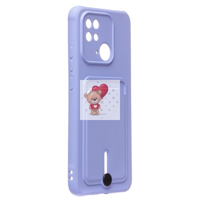 Чехол-накладка для Xiaomi Redmi 10C (темно-фиолетовый) - SC304 с картхолдером Чехол-накладка для Xiaomi Redmi 10C (темно-фиолетовый) - SC304 с картхолдером