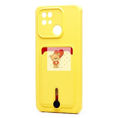 Чехол-накладка для Xiaomi Redmi 10C (желтый) - SC304 с картхолдером Чехол-накладка для Xiaomi Redmi 10C (желтый) - SC304 с картхолдером