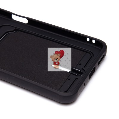 Чехол-накладка для Xiaomi Redmi 12 (черный) - SC304 с картхолдером Чехол-накладка для Xiaomi Redmi 12 (черный) - SC304 с картхолдером