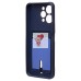 Чехол-накладка для Xiaomi Redmi 12 (темно-синий) - SC304 с картхолдером