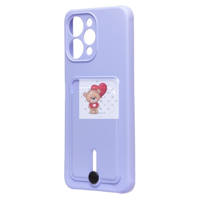 Чехол-накладка для Xiaomi Redmi 12 (темно-фиолетовый) - SC304 с картхолдером