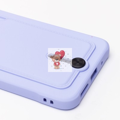 Чехол-накладка для Xiaomi Redmi 12 (темно-фиолетовый) - SC304 с картхолдером