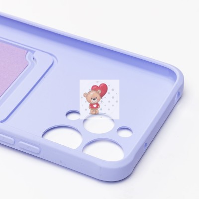 Чехол-накладка для Xiaomi Redmi 12 (темно-фиолетовый) - SC304 с картхолдером