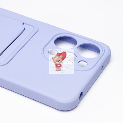 Чехол-накладка для Xiaomi Redmi 12 (светло-фиолетовый) - SC304 с картхолдером