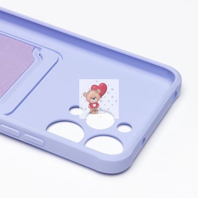 Чехол-накладка для Xiaomi Redmi 12 (светло-фиолетовый) - SC304 с картхолдером