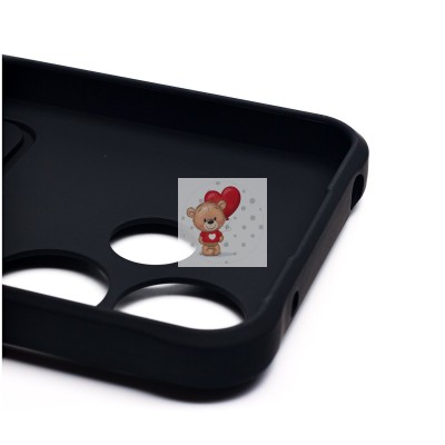 Чехол-накладка для Xiaomi Redmi 13 4G (черный) - SC304 с картхолдером