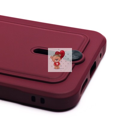 Чехол-накладка для Xiaomi Redmi 13 4G (бордовый) - SC304 с картхолдером