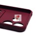 Чехол-накладка для Xiaomi Redmi 13 4G (бордовый) - SC304 с картхолдером