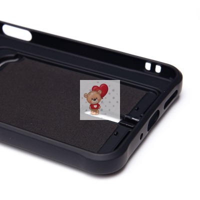 Чехол-накладка для Xiaomi Redmi 14C 4G (черный) - SC304 с картхолдером