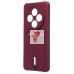 Чехол-накладка для Xiaomi Redmi 14C 4G (бордовый) - SC304 с картхолдером