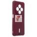 Чехол-накладка для Xiaomi Redmi 14C 4G (бордовый) - SC304 с картхолдером