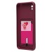 Чехол-накладка для Xiaomi Redmi 9A (бордовый) - SC304 с картхолдером Чехол-накладка для Xiaomi Redmi 9A (бордовый) - SC304 с картхолдером