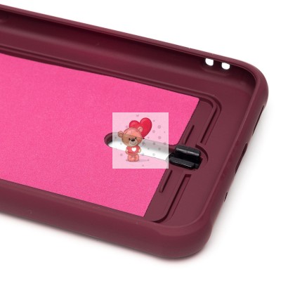 Чехол-накладка для Xiaomi Redmi 9A (бордовый) - SC304 с картхолдером Чехол-накладка для Xiaomi Redmi 9A (бордовый) - SC304 с картхолдером