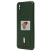 Чехол-накладка для Xiaomi Redmi 9i (темно-зеленый) - SC304 с картхолдером