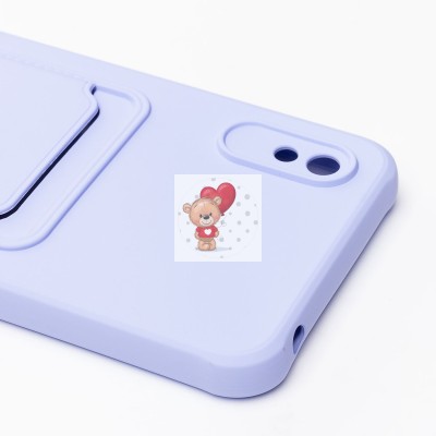 Чехол-накладка для Xiaomi Redmi 9i (темно-фиолетовый) - SC304 с картхолдером Чехол-накладка для Xiaomi Redmi 9i (темно-фиолетовый) - SC304 с картхолдером