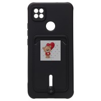 Чехол-накладка для Xiaomi Redmi 9C (черный) - SC304 с картхолдером Чехол-накладка для Xiaomi Redmi 9C (черный) - SC304 с картхолдером